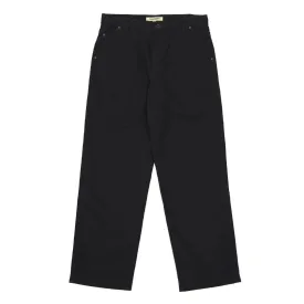 Black Cotton Duck Work Pants
