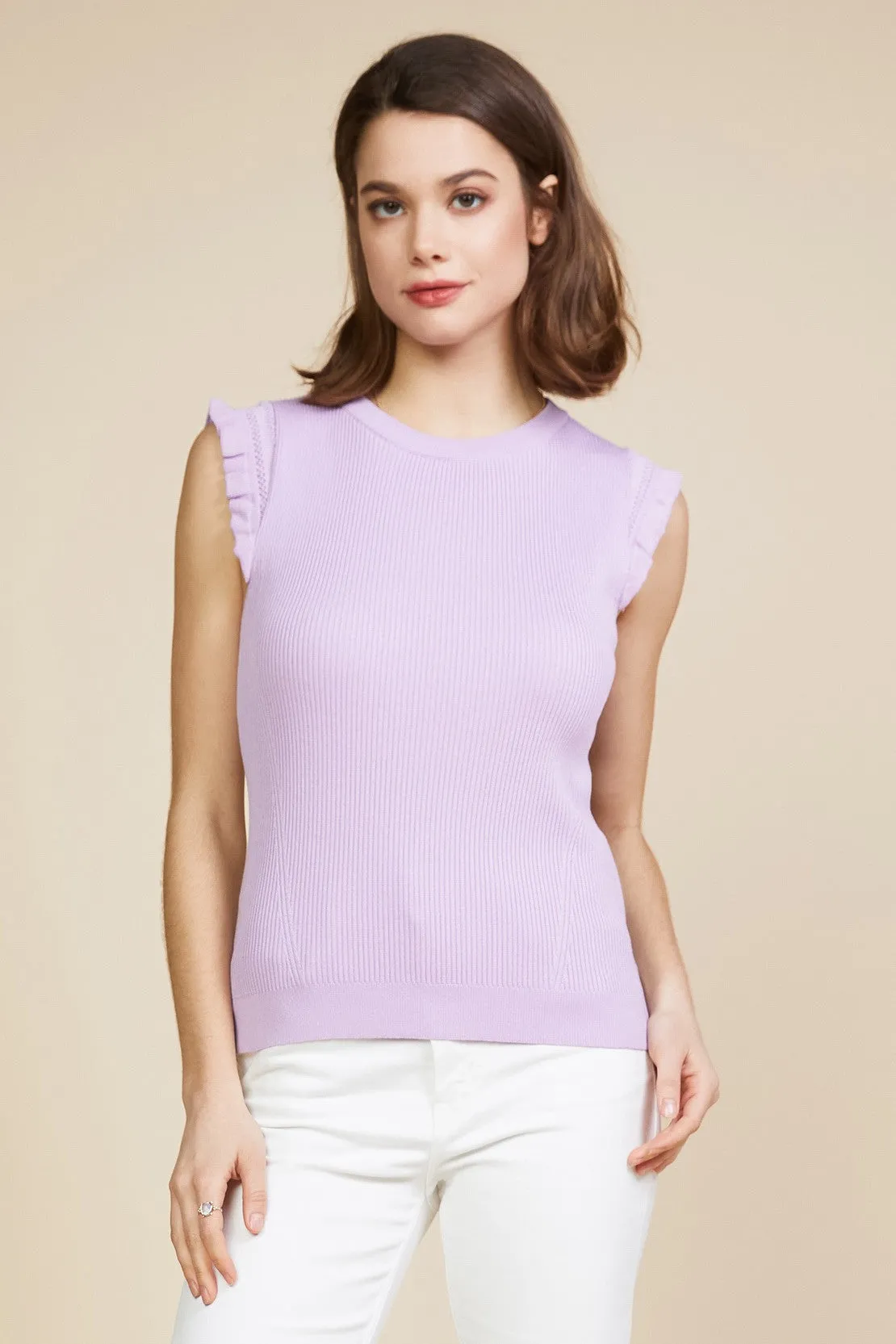 Brianna Ruffle Sleeve Tank
