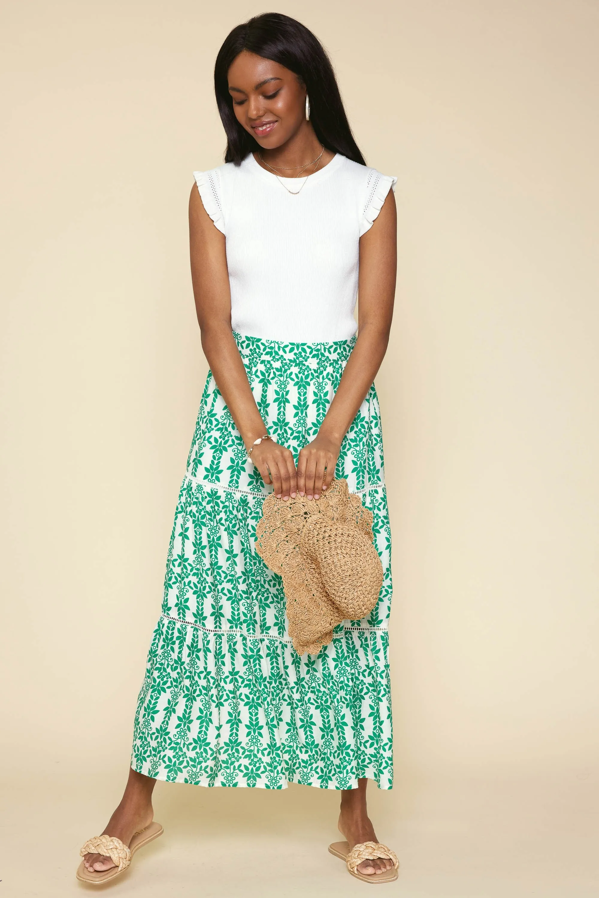 Brianna Ruffle Sleeve Tank