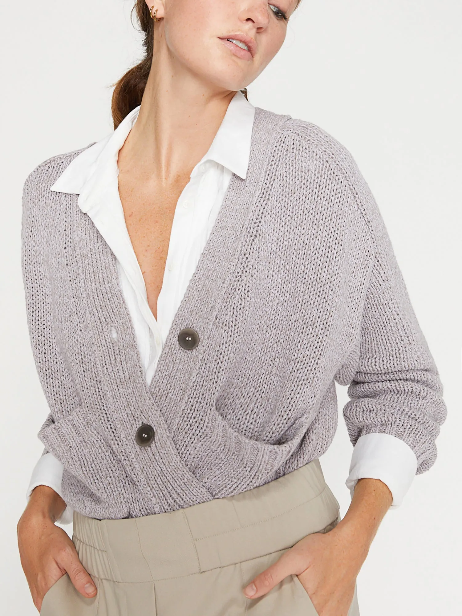 Brochu Walker - Cropped Cardigan in Asher Multi