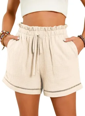 Dokotoo Womens Casual Shorts High Waisted 2025 Fashion Beach Cruise Shorts Cute Comfy Summer Shorts with 2 Pockets S-XL