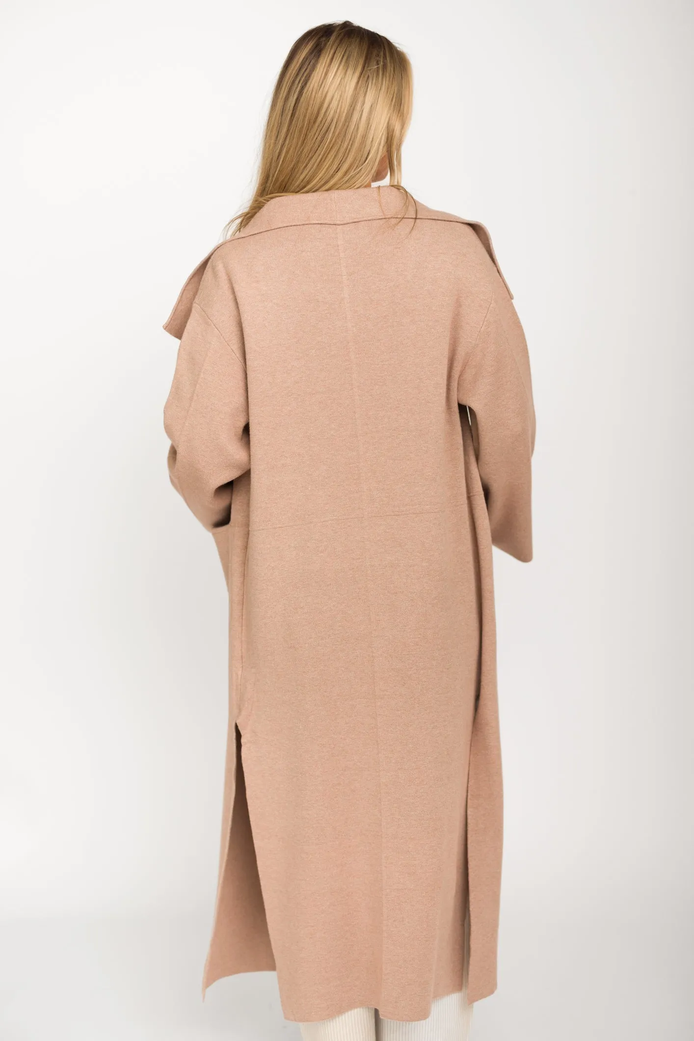 Elsa Sweater Coat in Beige