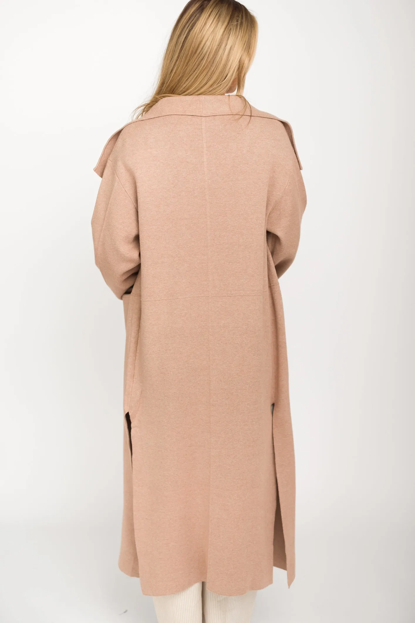 Elsa Sweater Coat in Beige