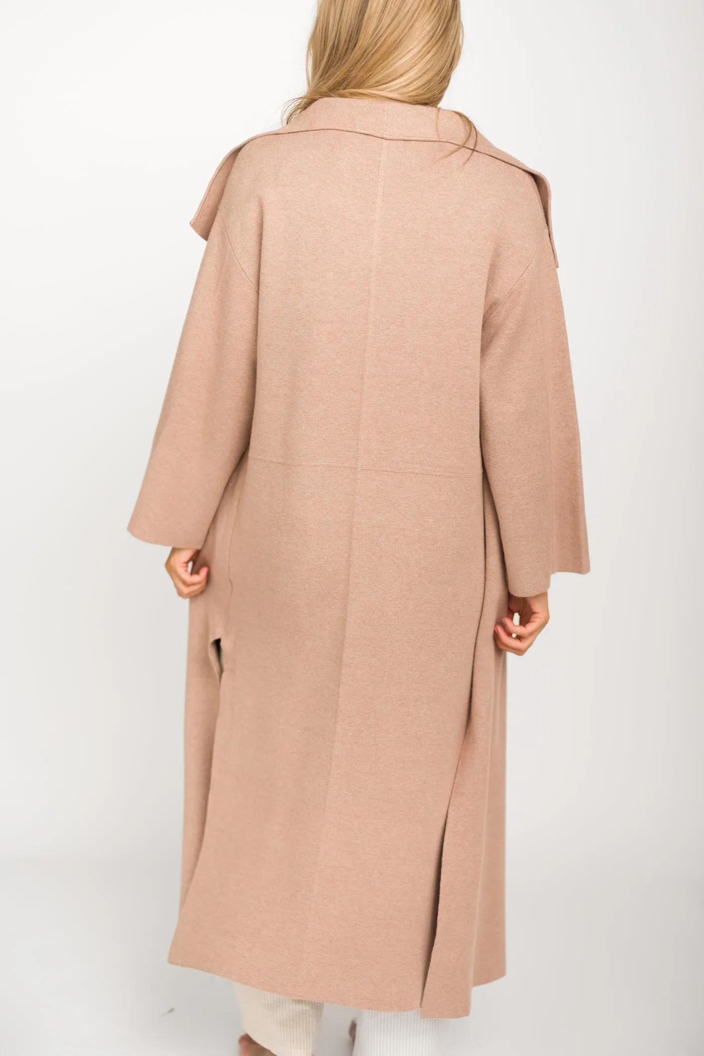 Elsa Sweater Coat in Beige