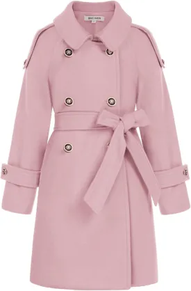 GRACE KARIN Girls Dress Coat Lapel Blend Winter Kids Jackets Coat Size 5-12