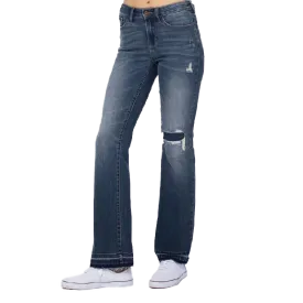Judy Blue Women's Mid Rise Dark Wash Jeans