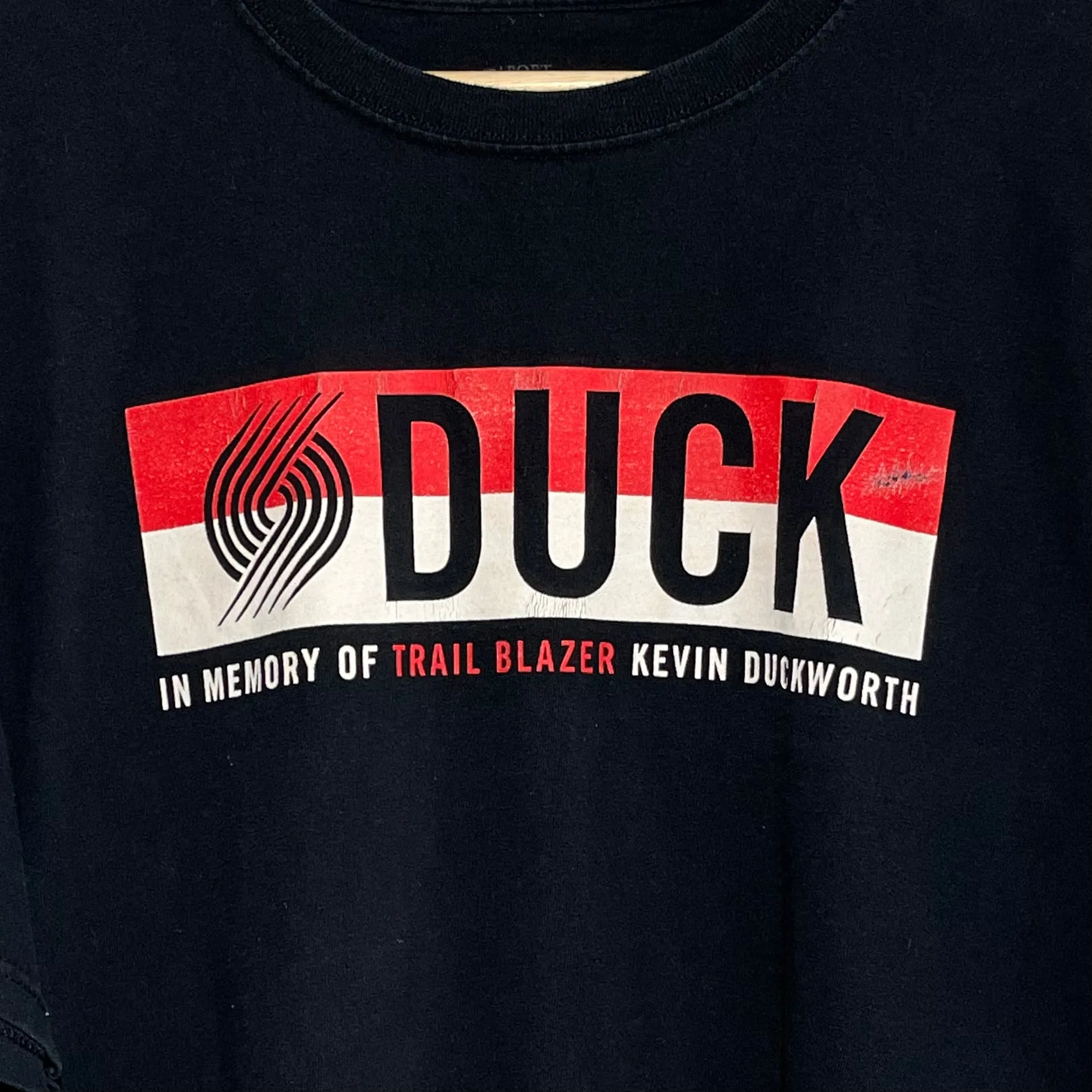 Kevin Duckworth Portland Trail Blazers Memorial Shirt 2XL