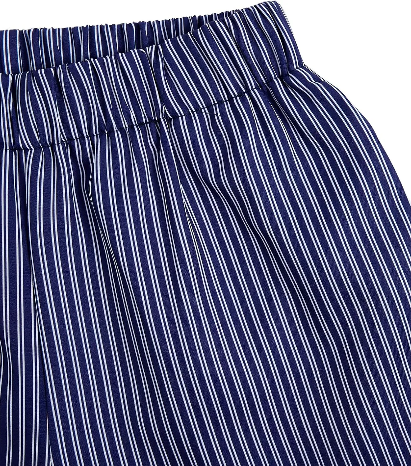 MakeMeChic Women's Elastic Waisted Plaid Shorts Lounge Pajama Shorts