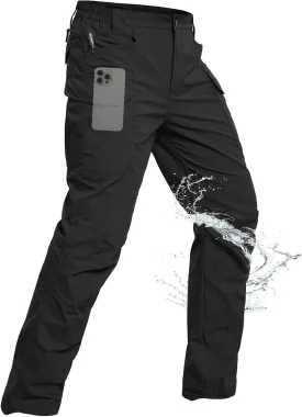 NAVEKULL Men's Flex Tactical Pants Ripstop Stretch Work Cargo Pants Water Resistant Outdoor EDC Hiking Pants