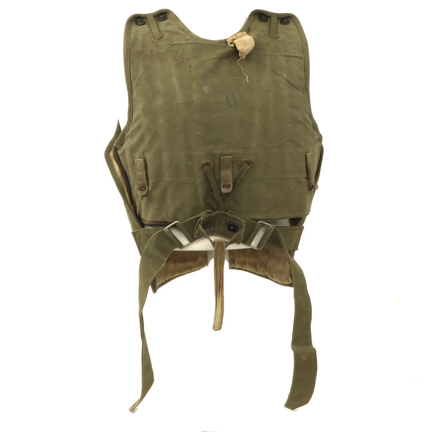 Original U.S. WWII Army Air Forces M1 Armor Flyer Flak Vest - Back & Front Pieces