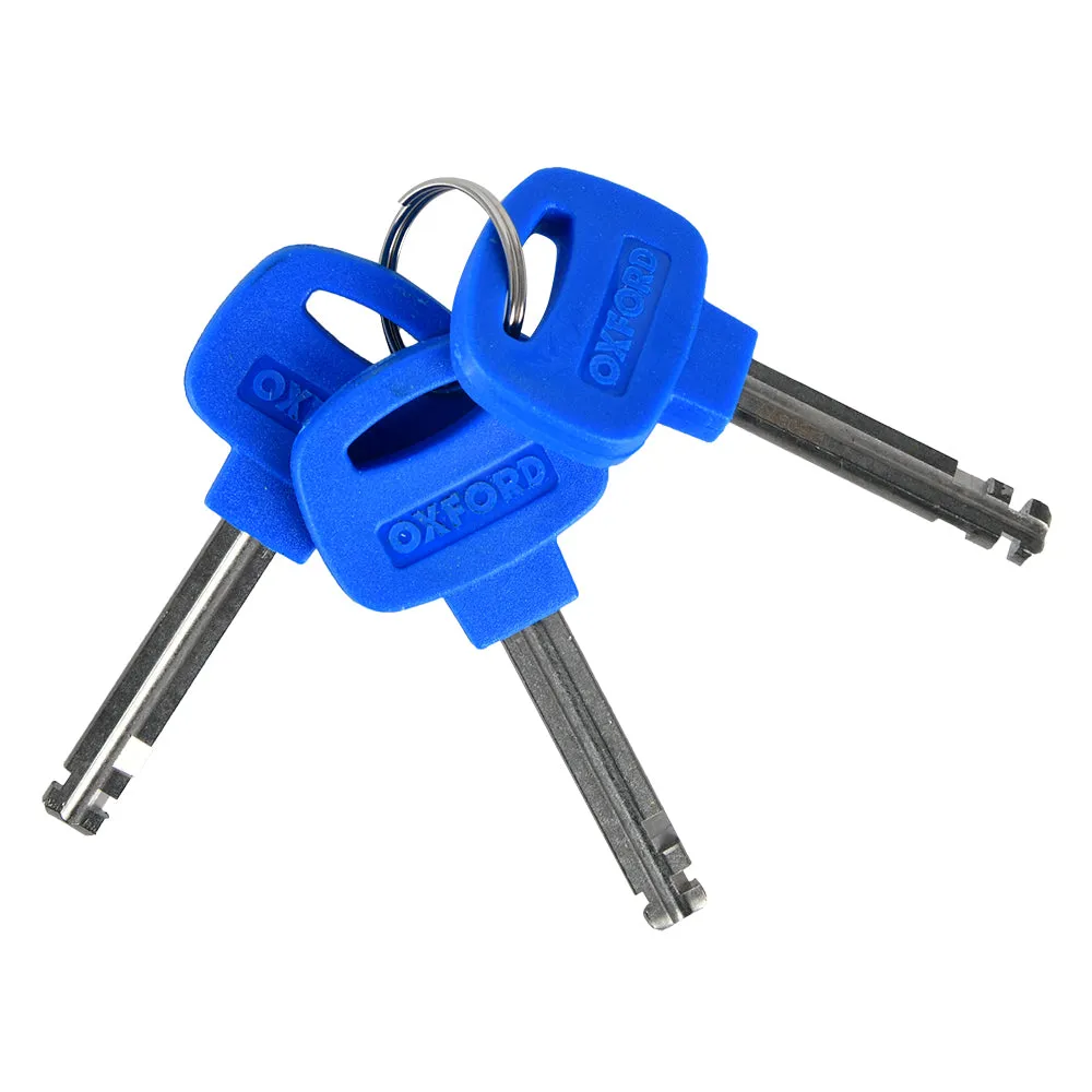 Oxford Barrier Armoured Cable 1.4mx25mm Blue Cable Lock Motorbike
