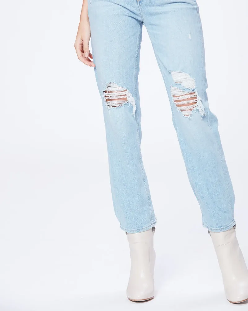 Paige Premium Denim - Noella Straight Caballo Inseam in Myrtle Destructed