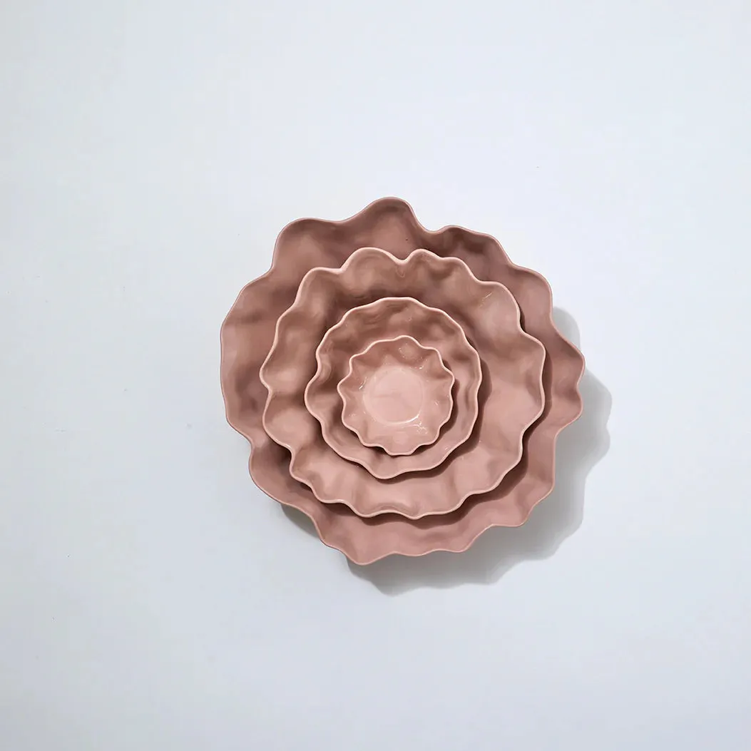 RUFFLE BOWL SMALL | Icy Pink