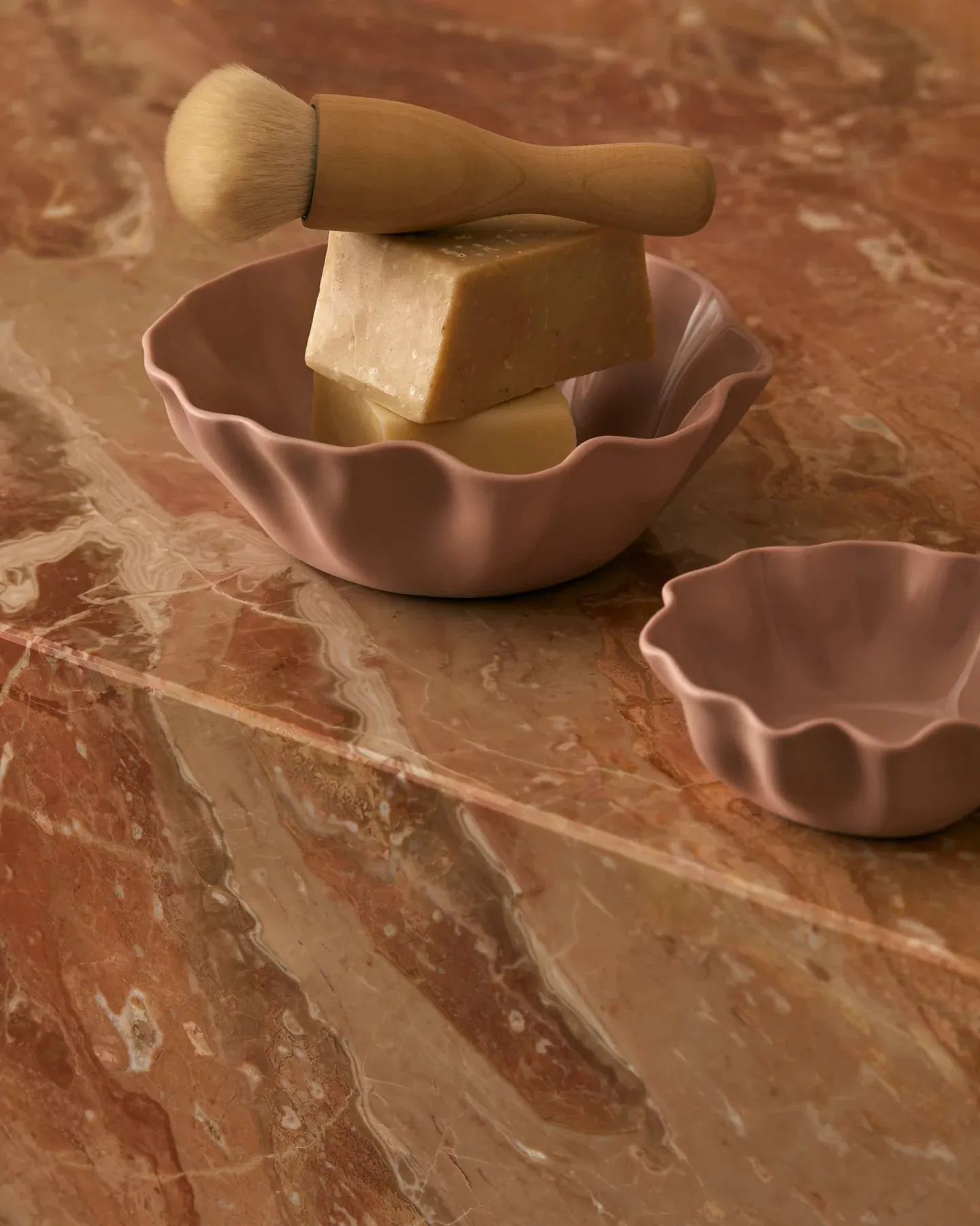 RUFFLE BOWL SMALL | Icy Pink