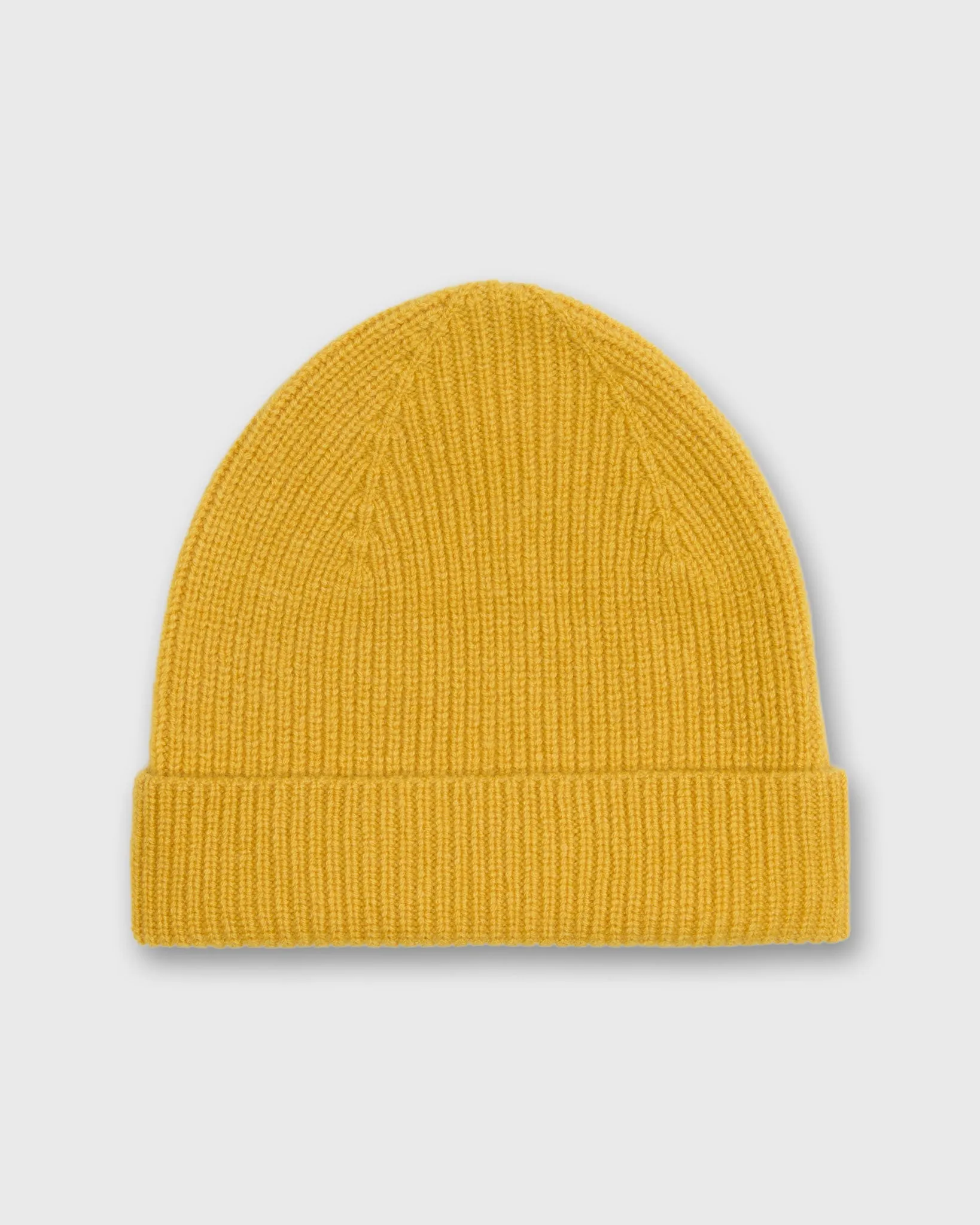 Shaker Watch Cap in Marigold Cashmere