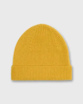 Shaker Watch Cap in Marigold Cashmere