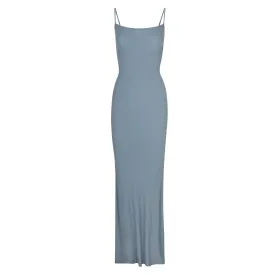 SOFT LOUNGE LONG SLIP DRESS | ARCTIC