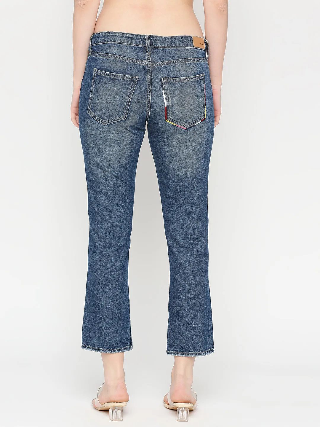 Spykar Women Blue Sp and ex Skinny Fit Narrow Length Jeans (Ynr)