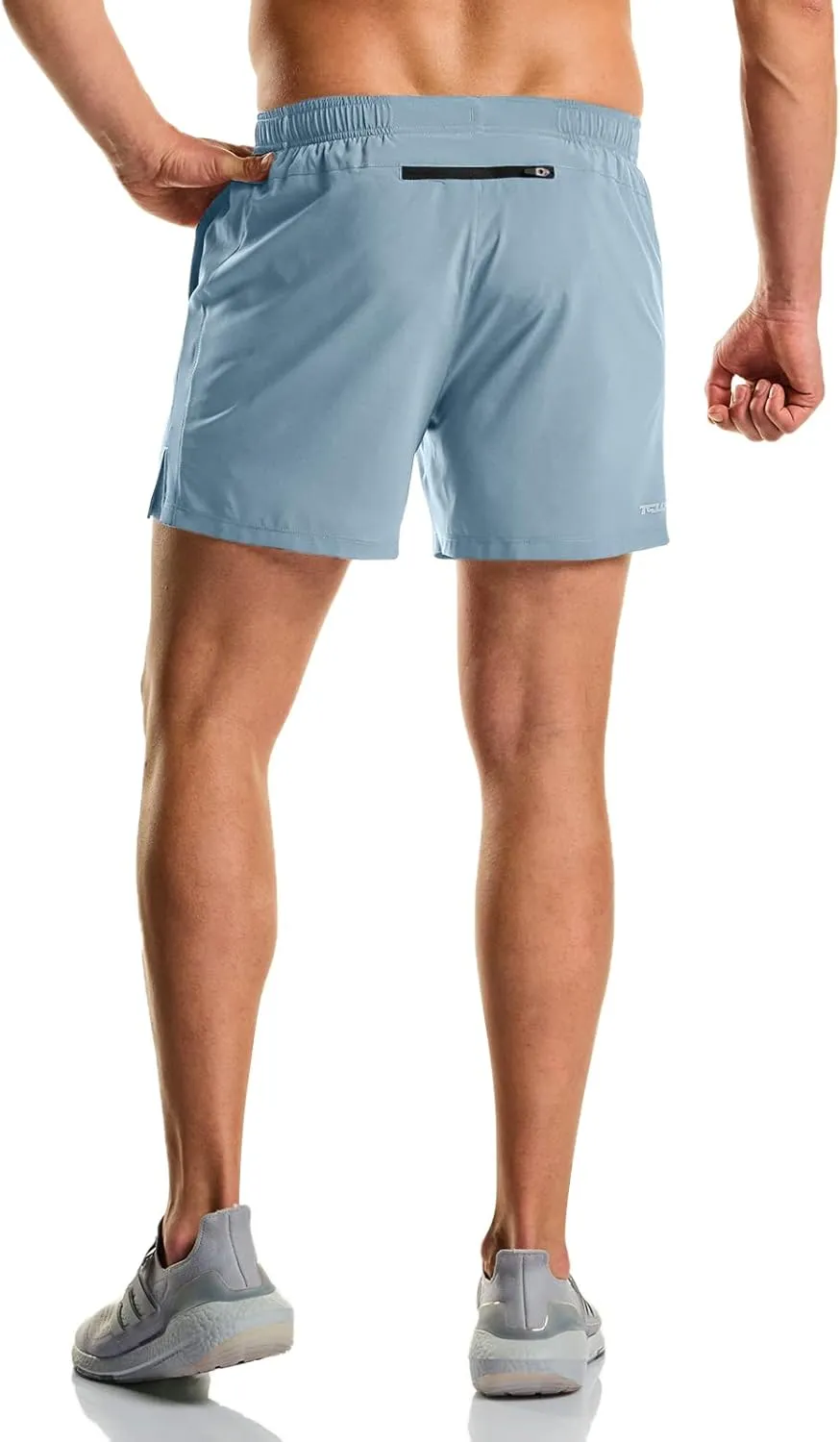 TSLA Men's Active Running Shorts, Training Exercise Workout Shorts, Quick Dry Gym Athletic Performance Shorts with Pockets