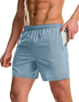 TSLA Men's Active Running Shorts, Training Exercise Workout Shorts, Quick Dry Gym Athletic Performance Shorts with Pockets