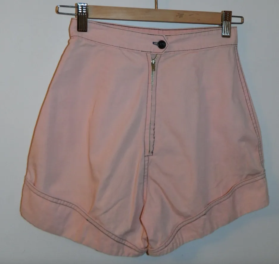 vintage 1950s pink shorts White Stag Pin Up VLV XXS 24 inch