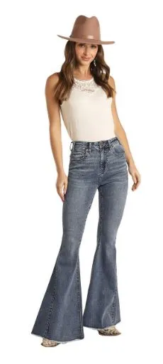 Women's Panhandle Rock & Roll WHB3526 Royal Juniors Bell Bottom Jean *CLOSEOUT*